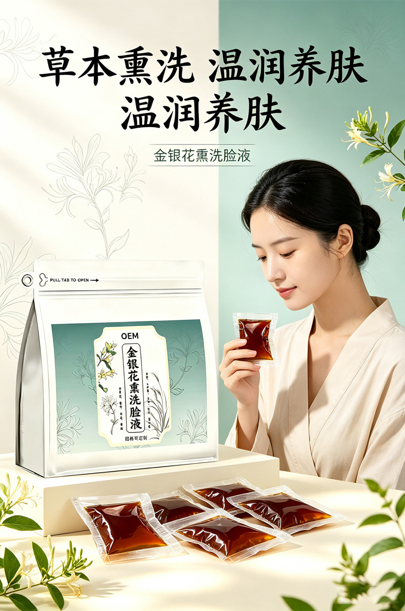 金银花熏洗脸液