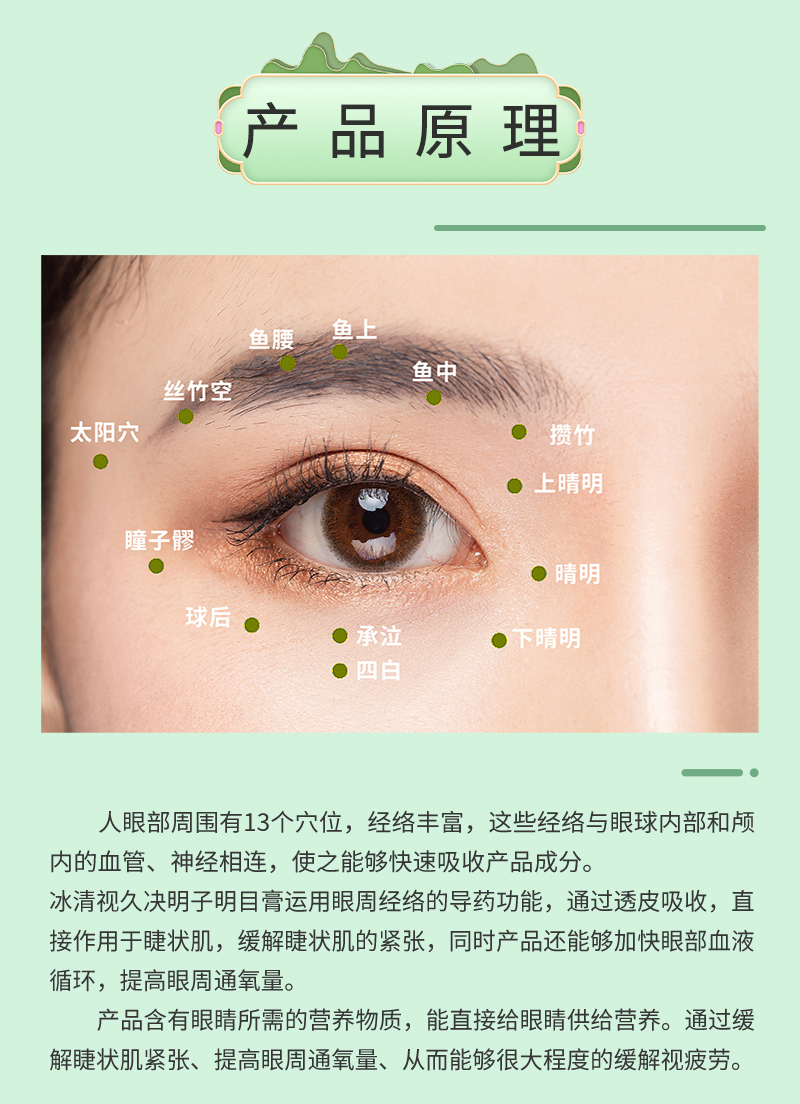 冰清视久决明子明目护眼膏