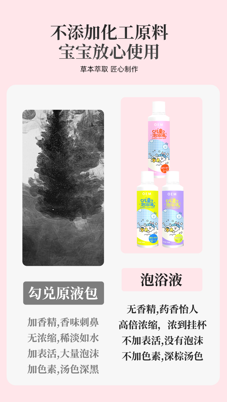 儿童泡浴液