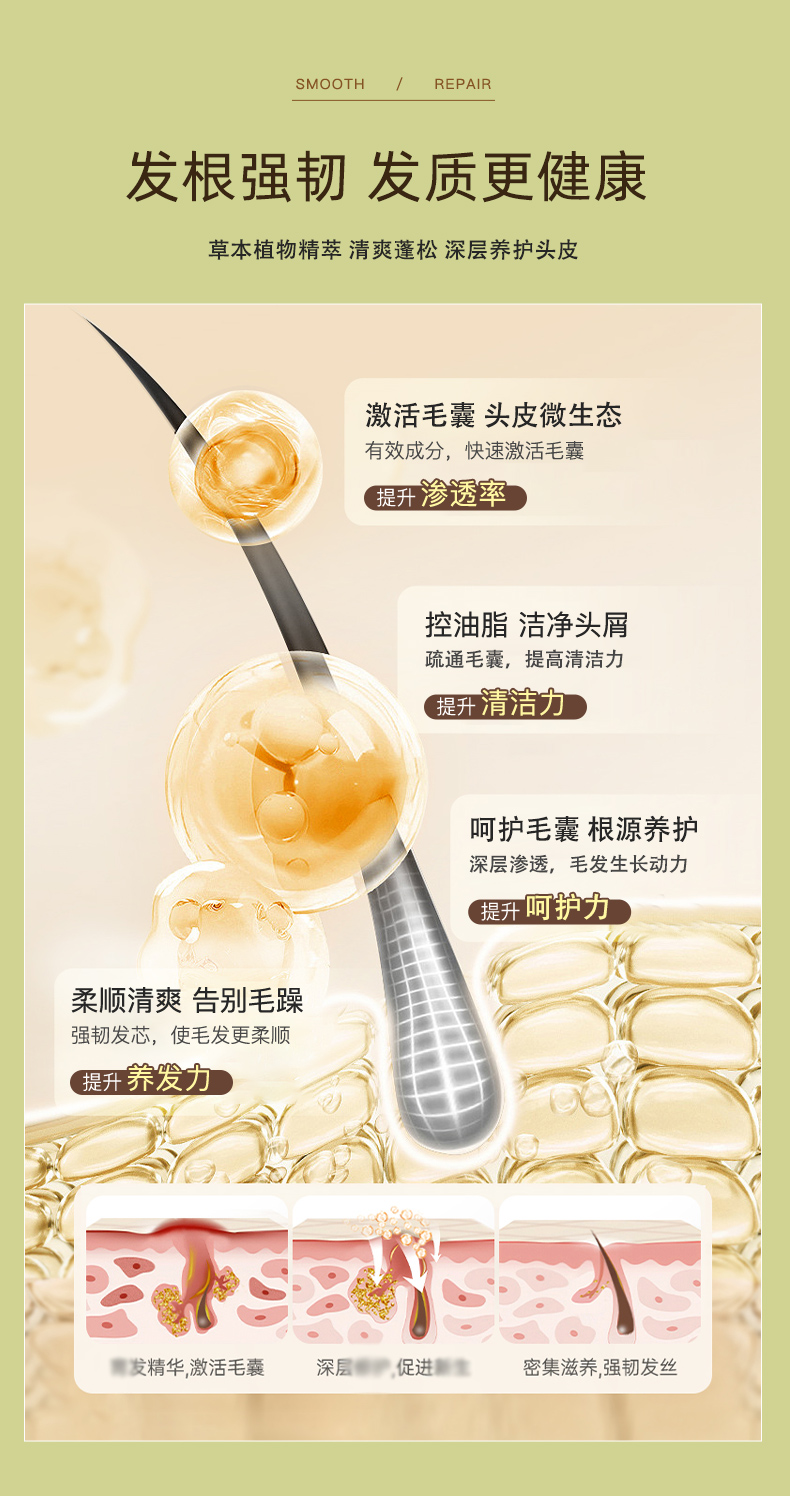 山茶籽养护洗发保健膏