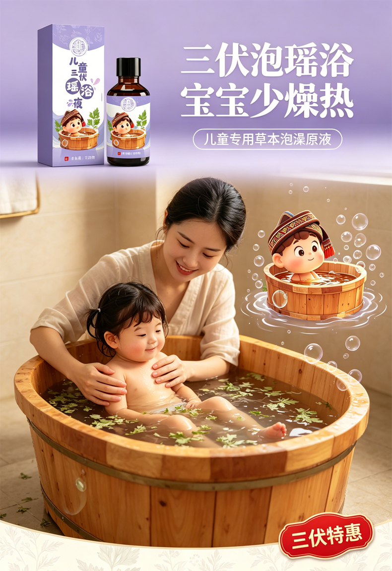儿童三伏瑶浴液